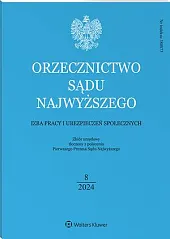 Orzecznictwo Sądu Najwyższego. Izba Pracy i, 