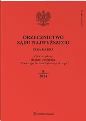 Orzecznictwo Sądu Najwyższego. Izba Karna  Orzecznictwo Sądu Najwyższego. Izba Karna