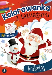 Kolorowanka z tatuażami Mikołaj