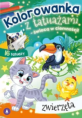 Kolorowanka z tatuażami świecą w ciemności! Zwierzęta