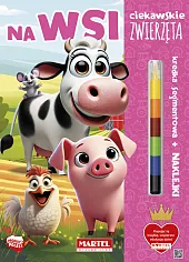 Ciekawskie zwierzęta Na wsi z kredką,Katarzyna Salamon