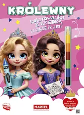 Kolorowanka Królewny z kredką i naklejkamiKatarzyna Salamon