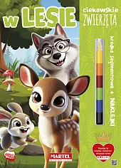 Ciekawskie zwierzęta W lesie z kredką,Katarzyna Salamon Ciekawskie zwierzęta W lesie z kredką,Katarzyna Salamon