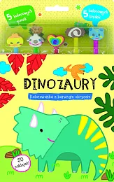 Dinozaury. Kolorowanka z barwnym obrysemzbiorowa Praca