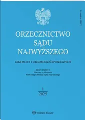 Orzecznictwo Sądu Najwyższego. Izba Pracy i, 