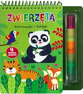 Zwierzęta Kolorowanki naklejki