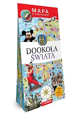 Mapy z naklejkami. Dookoła świataLodzińska Ewa