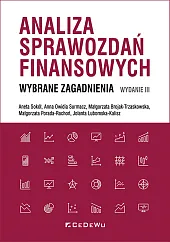 Analiza sprawozdań finansowych Wybrane zagadnienia