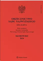 Orzecznictwo Sądu Najwyższego. Izba Karna  Orzecznictwo Sądu Najwyższego. Izba Karna