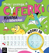 Piszę i poznaję Cyferki Książka z rowkami Wzory 3D