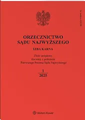 Orzecznictwo Sądu Najwyższego. Izba Karna  Orzecznictwo Sądu Najwyższego. Izba Karna