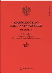 Orzecznictwo Sądu Najwyższego. Izba Karna  Orzecznictwo Sądu Najwyższego. Izba Karna