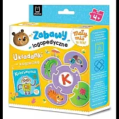 Mały miś to lubi! Zabawy logopedyczne.Układanki + książeczka