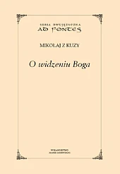O widzeniu BogaKuzy Mikołaj z O widzeniu BogaKuzy Mikołaj z