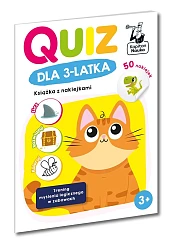 Quiz dla 3-latka Książka z naklejkami,Zuzanna Osuchowska Quiz dla 3-latka Książka z naklejkami,Zuzanna Osuchowska