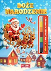 Modułowa kredka. Boże Narodzenie z naklejkami