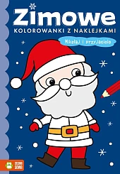 Zimowe kolorowanki z naklejkami Mikołaj i przyjaciele