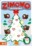 Zimowo choinkowo Kolorowanki z naklejkami