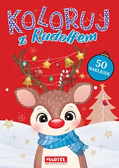 Koloruj z Rudolfem z naklejkami