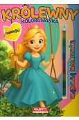 Kolorowanka z kredką tęczową i naklejkami. Królewny