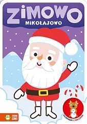 Zimowo mikołajowo Kolorowanki z naklejkami