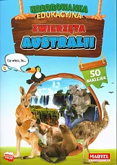 Kolorowanka edukacyjna Zwierzęta Australii z naklejkami