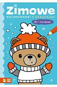 Zimowe kolorowanki z naklejkami Miś i przyjaciele
