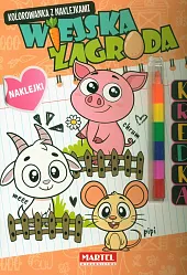 Kolorowanka z kredką modułową i naklejkami.,