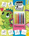 Rysowanie krok po kroku z kredkami Dinozaury