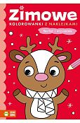 Zimowe kolorowanki z naklejkami Renifer i przyjaciele