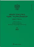 Orzecznictwo Sądu Najwyższego. Izba Cywilna