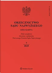 Orzecznictwo Sądu Najwyższego. Izba Karna