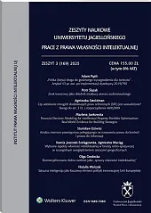Zeszyty Naukowe Uniwersytetu Jagiellońskiego. Prace z Prawa Własności Intelektualnej Zeszyty Naukowe Uniwersytetu Jagiellońskiego. Prace z Prawa Własności Intelektualnej