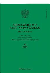 Orzecznictwo Sądu Najwyższego. Izba Cywilna