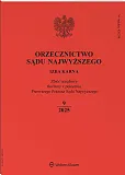 Orzecznictwo Sądu Najwyższego. Izba Karna