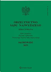 Orzecznictwo Sądu Najwyższego. Izba Cywilna