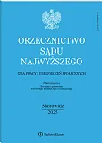 Orzecznictwo Sądu Najwyższego. Izba Pracy i Ubezpieczeń Społecznych