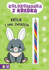 Kolorowanka z kredką Królik i inne zwierzęta