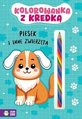 Kolorowanka z kredką Piesek i inne zwierzęta