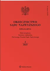 Orzecznictwo Sądu Najwyższego. Izba Karna  Orzecznictwo Sądu Najwyższego. Izba Karna
