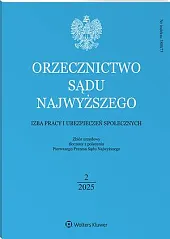 Orzecznictwo Sądu Najwyższego. Izba Pracy i, 