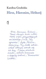 Hirsz, Hieronim, HrihorijKarolina Grodziska Hirsz, Hieronim, HrihorijKarolina Grodziska