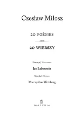 20 Poemes / 20 WierszyMiłosz Czesław 20 Poemes / 20 WierszyMiłosz Czesław
