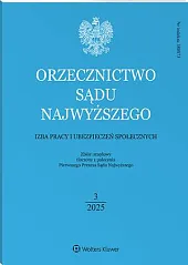 Orzecznictwo Sądu Najwyższego. Izba Pracy i, 