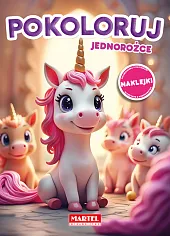 Kolorowanka Pokoloruj jednorożce z naklejkamiMaciej Ratajczyk