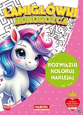 Łamigłówki jednorożca z naklejkami