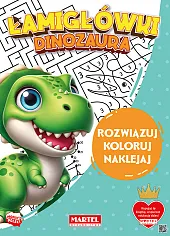 Łamigłówki dinozaura z naklejkami