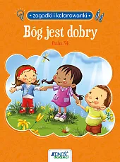 Zagadki i kolorowanki Bóg jest dobry,(ilustracje) de Bezenac Agnes and Salem (tekst); de Bezenac Agnes