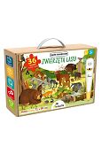 Zwierzęta lasu Puzzle interaktywne Kakadu Zwierzęta lasu Puzzle interaktywne Kakadu