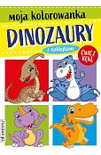 Moja kolorowanka Dinozaury z naklejkami Moja kolorowanka Dinozaury z naklejkami
